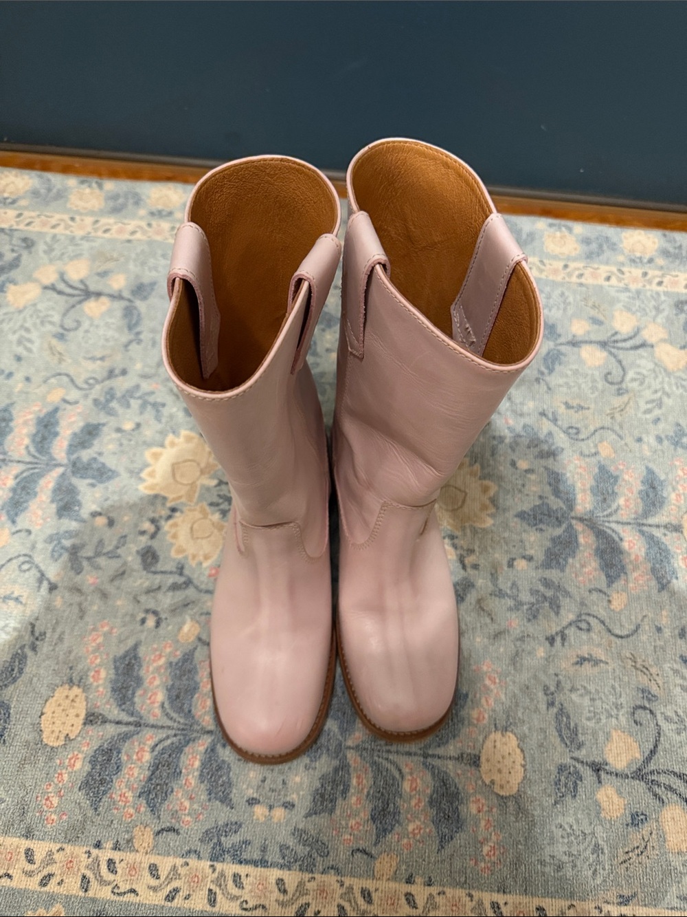 Julia Gaucho Boot in Pink Escovado - Picture 9 of 11